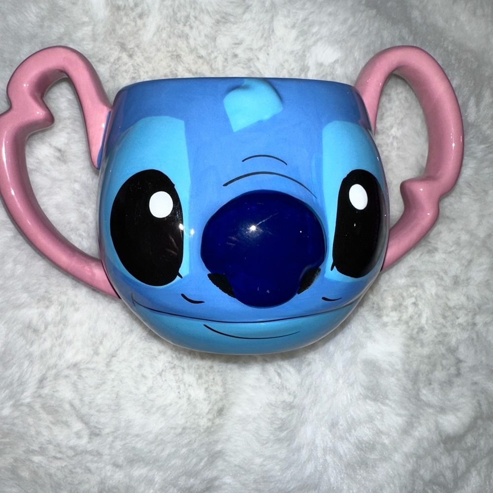 Disney Lilo & Stitch Stitch’s Face 3D sculpted ceramic mug, 16 ounces